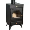 Image de Poêle à bois Prity K1 R - 9,5 kW, compact, noir graphite, classe énergétique A