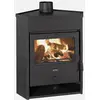 Image de PRITY AM D, Poêle à bois à dos biseauté, 12,5 kW, Classe A, Ø 150 mm