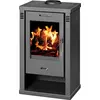 Image de Poêle à bois Victoria Torino   12 kW avec vitre panoramique, design moderne   Chauffage performant   Classe énergétique A+
