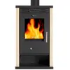 Image de Poêle à bois EKO 3 8,5 kW ivoire acier Ecodesign A+ 82% efficacité