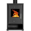 Image de Poêle à bois EKO 4 7 kW Poêle à bois acier noir A+ Classe énergétique Ecodesign