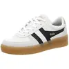 Image de Baskets pour femmes Gola, modèles 53283-36, 53283-37, 53283-38, 53283-39, 53283-40, 53283-41, 53283-42, référence GOL-CLB621WX, coloris blanc/noir/rose "chalk", taille 38