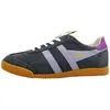 Image de Chaussures de sport Gola Elan pour femmes, modèle à lacets, couleur gris, style décontracté