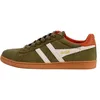 Image de Gola Baskets Equipe II en daim pour homme, Kaki/blanc cassé/rouille, 7 en occasion ou reconditionné