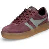Image de Gola Femmes Sneaker Grandslam Suede bordeaux vert clair