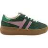 Image de Baskets pour femmes Gola Athena, couleur verte, pointure britannique 39