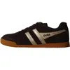 Image de Gola Harrier Mirror : chaussures de sport pour femmes, modèle à lacets, couleur marron, style décontracté