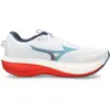 Image de Chaussures de course pour hommes Mizuno Wave Rider 30, couleur blanche et orange, taille 8,5