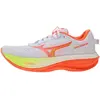 Image de Chaussures de course Mizuno Wave Rider 30 pour femme J1GM262071 Blanc/Flamingo Coarl/Lime Plump, pointure : 38,5 EU