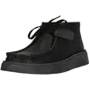 Image de Chaussures à lacets CLARKS Torview High avec semelle extérieure épaisse et originale 1216 Cuir noir 46