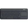 Image de Logitech K400 Plus Tv clavier RF sans fil QWERTZ Allemand Noir