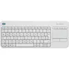 Image de Logitech Wireless Touch Keyboard K400 Plus - Clavier - sans fil - 2.4 GHz - allemand - blanc