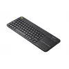 Image de Logitech Wireless Touch Keyboard K400 Plus - Clavier - sans fil - 2,4 GHz - Suisse - Noir