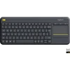 Image de Logitech K400 Plus Tv clavier RF sans fil QWERTY US International Noir