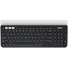 Image de Logitech K780 Multi-Device Wireless Keyboard clavier RF sans fil + Bluetooth QWERTY US International Gris, Blanc