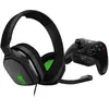 Image de Astro Gaming A10 Gaming Headset gris/vert + M60 MixAmp, design supra-auriculaire, fermé, pour Xbox One