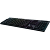 Image de Logitech Gaming G915 - Clavier - rétroéclairé - USB, Bluetooth, 2.4 GHz - QWERTY - espagnol - Commutateur de touches : GL Tactile - noir