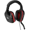 Image de Logitech Gaming Headset G332 - Casque - circum-aural - filaire - connecteur 3,5 mm - noir, rouge
