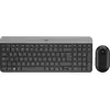 Image de Logitech Slim Wireless Combo MK470 - Ensemble clavier et souris - sans fil - 2.4 GHz - German QWERTZ - Graphite