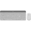 Image de Logitech Slim Wireless Combo MK470 - Ensemble clavier et souris - sans fil - 2.4 GHz - French QWERTZ - blanc cassé