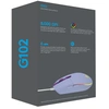 Image de Logitech Gaming Mouse G102 LIGHTSYNC - Souris - pour droitiers - optique - 6 boutons - filaire - USB - lilas
