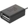 Image de Logitech 956-000005 changeur de genre de câble USB C USB A Graphite - Neuf