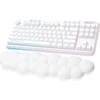 Image de Logitech G G715 - Clavier - Sans les dixièmes - rétroéclairé - Bluetooth, 2.4 GHz - QWERTY - espagnol - Commutateur de touches : Tactile - blanc