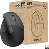 Image de Logitech Lift for Business, droite, modèle vertical, optique, RF sans fil + Bluetooth, 4000 DPI, graphite