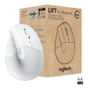 Image de Logitech Lift for Business - Souris verticale - ergonomique - 6 boutons - sans fil - Bluetooth, 2.4 GHz - récepteur Logitech Logi Bolt USB - Blanc cassé (910-006496)
