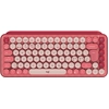 Image de Logitech POP Keys - Clavier - Sans fil - Bluetooth LE, Bluetooth 5.1 - QWERTY - Pan-Nordic - Interrupteur à clé : Marron Tactile - Heart Breaker