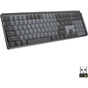 Image de Logitech Master Series MX Mechanical - Clavier - rétroéclairé - sans fil - Bluetooth LE - QWERTY - US International - Commutateur de touche : Clicky - Graphite
