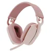 Image de Logitech Zone Vibe 100 Casque d'écoute léger sans fil avec Micro anti-bruit de fond, Écouteurs Bluetooth multipoint avancés, Fonctionne avec Teams, Google Meet, Zoom, Mac/PC - Rose en occasion ou reconditionné