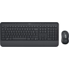 Image de Logitech Signature MK650 for Business - Ensemble clavier et souris - sans fil - 2.4 GHz, Bluetooth LE - AZERTY - Belgique - Graphite