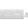 Image de Logitech 920-011029 - Sans fil - Bluetooth - Clavier à membrane - AZERTY - Blanc - Souris incluse