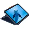 Image de Logitech Rugged Combo 4 Touch AZERTY Français Smart Connector Bleu - Neuf
