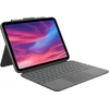Image de Logitech Combo Touch - Clavier et étui - avec trackpad - rétroéclairé - Apple Smart connector - QWERTZ - allemand - Oxford Gray (920-011435)