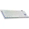 Image de Logitech G PRO X TKL, Sans fil, Sans fil RF + Bluetooth, Interrupteur mécanique, QWERTY, LED RVB, Blanc