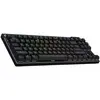 Image de Logitech G PRO X TKL - Clavier - rétroéclairé - sans fil - 2,4 GHz, Bluetooth - QWERTY - allemand - Commutateur de touches : Tactile - noir (920-012130)