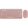 Image de Logitech 920-012205 - Sans fil - Sans fil RF + Bluetooth - Interrupteur à ciseaux - QWERTY - Rose - Souris incluse