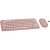 Image de Logitech 920-012241 clavier Souris incluse Universel RF sans fil + Bluetooth QWERTY US International Rose - Neuf