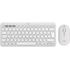 Image de LOGITECH Logitech 920-012240 clavier Souris incluse Universel RF Sans fil + Bluetooth QWERTY US International Blanc