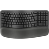 Image de Logitech 920-012327, Taille complète (100%), Sans fil, RF Wireless + Bluetooth, Membrane Key Switch, QWERTZ, Graphite