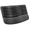 Image de Logitech 920-012333, Taille réelle (100%), Sans fil, Sans fil RF + Bluetooth, Interrupteur à membrane, QWERTY, Graphite