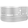 Image de Logitech Wave Keys for Mac clavier maison/bureau Bluetooth AZERTY Français Blanc - Neuf