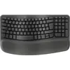 Image de Logitech Wave Keys - Tastatur - kabellos - 2.4 GHz, Bluetooth LE - QWERTZ - Tschechisch - Graphite (920-012307)