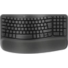 Image de Logitech Ergo Series Wave Keys for Business - Clavier - Sans fil - Bluetooth 5.1 LE - QWERTY - Graphite (920-012332)