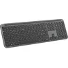 Image de Logitech Signature Slim K950, Taille réelle (100%), Sans fil, Sans fil RF + Bluetooth, Interrupteur à ciseaux, QWERTY, Graphite