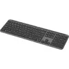 Image de Logitech Signature Slim K950, Taille complète (100%), Sans fil, RF Wireless + Bluetooth, Commutateur à ciseaux, QWERTZ, Graphite