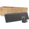 Image de Logitech Signature Slim Combo MK950 for Business - Ensemble clavier et souris - 100% full size - sans fil - Bluetooth 5.1 LE - AZERTY - français - graphite (920-012505)