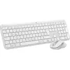 Image de Logitech Signature Slim Combo MK950 - Ensemble clavier et souris - 100% - full size - sans fil - Bluetooth 5.1 LE - QWERTY - allemand - blanc cassé (920-012484)